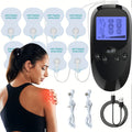 TENS EMS Dual Channel Muscle Stimulator Massager ¨C 8 Electrodes for Back, Shoulder & Knee Pain Relief, Muscle Recovery, Portable Electric Pulse Therapy Device