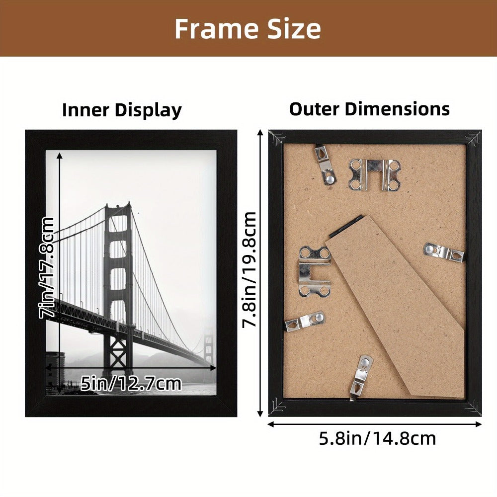 Picture Frames Set of 12/24 Black Multi Photo Frames Collage for Wall and Tabletop Display, 4x6 5x7 8x10 Inch Photo Board for Home School Office Halloween Christmas Decor