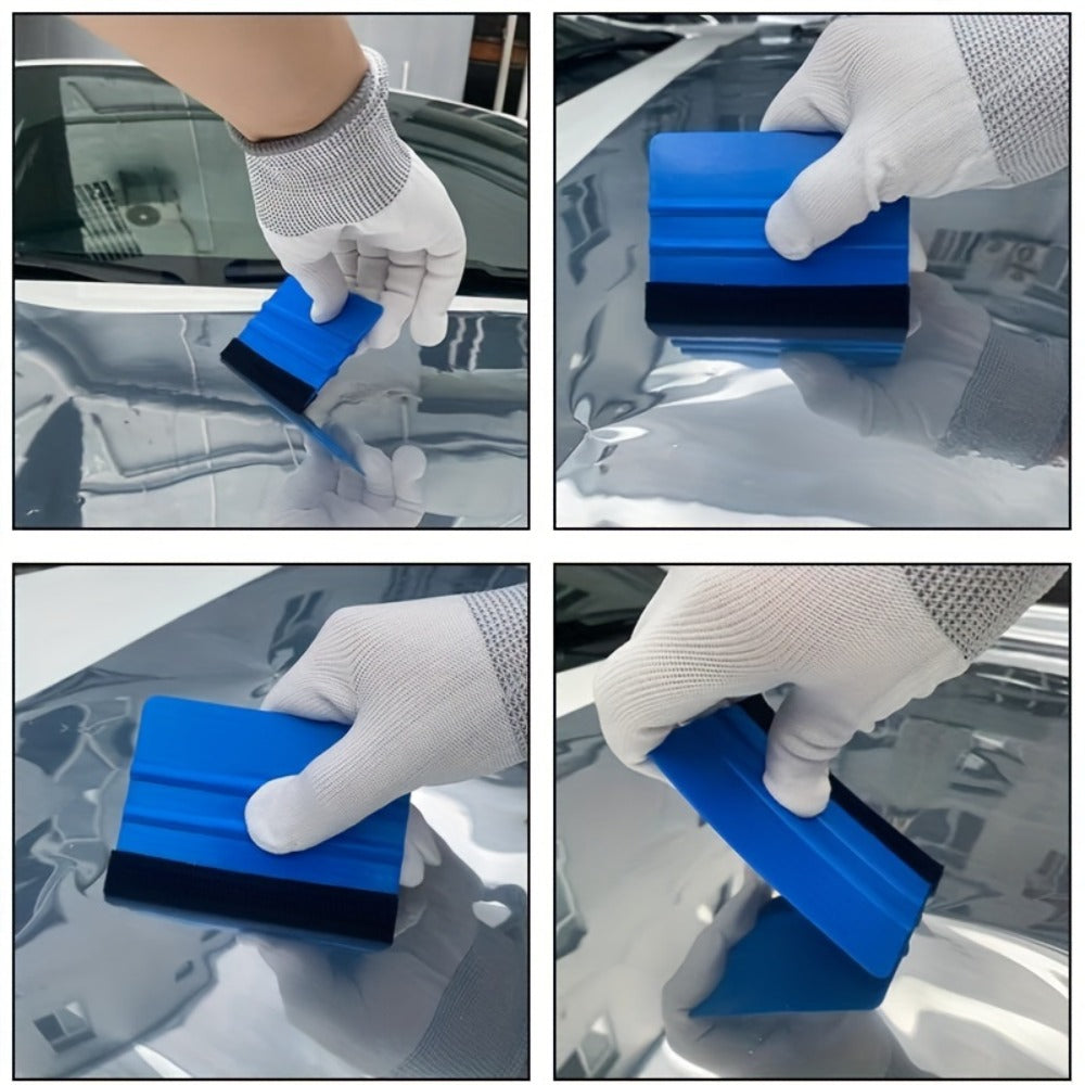 Car Window Tint Film Tool Kit 19/31pcs, Auto Window Film Installation Set with Squeegee Scraper, Plastic & Cowhide Scraper, Water Removal Tools for Car Wrap, Color Change & Transparent Film Application
