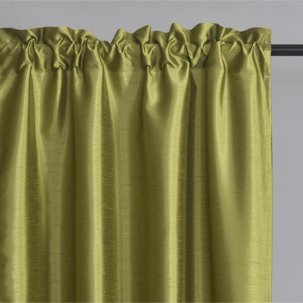 Kitchen Curtains 3 Panels Faux Silk Sheer Tier and Valance Set Rod Pocket 2 Tiers 26x36 inch + Valance 52x14 inch for Kitchen Bathroom Window Drapes