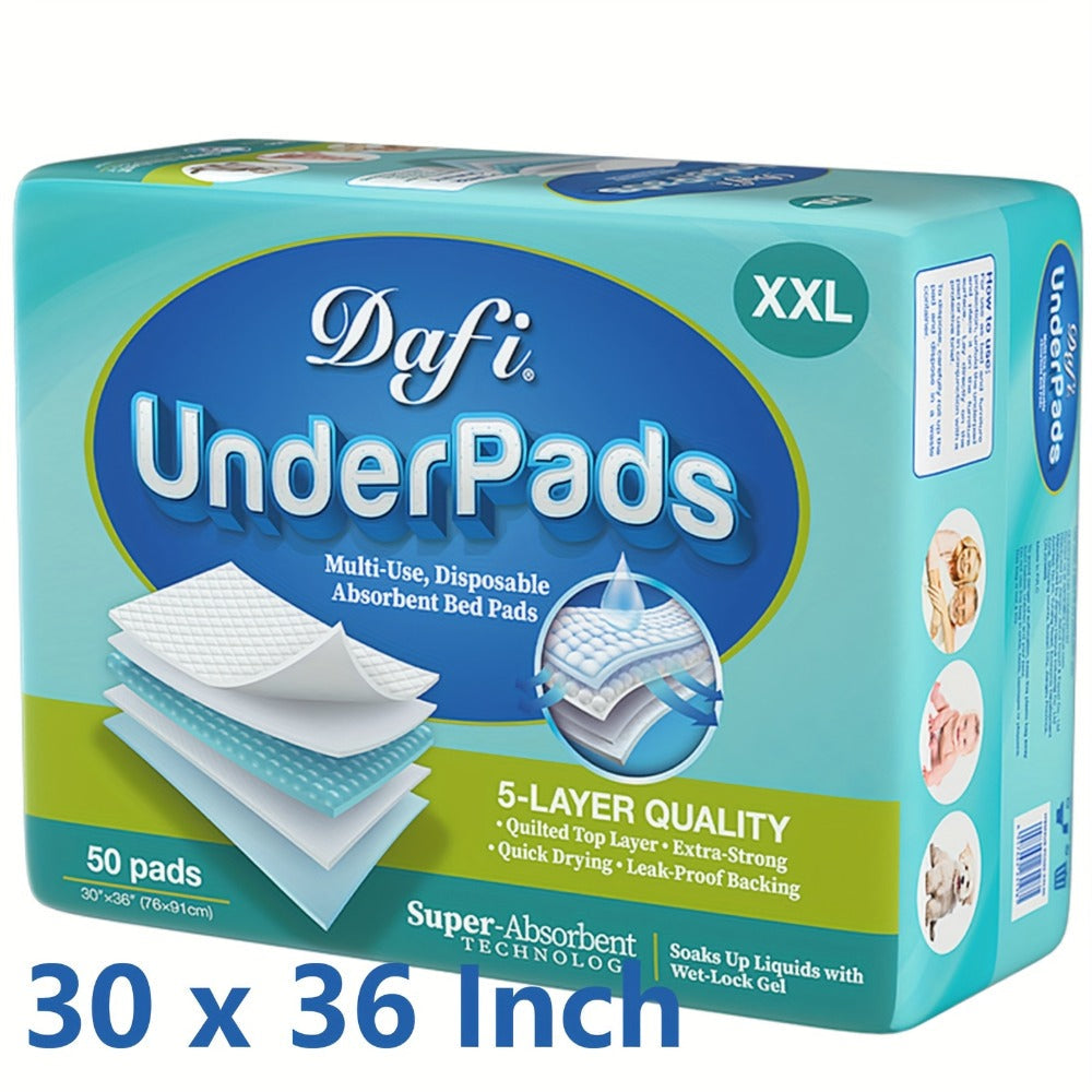 Extra Large Disposable Underpads 30x36 Inch Super Absorbent Adult Incontinence Bed Pads with Effective Odor Control Chucks Pads Leak-Proof Protection for Elderly and Adults 50 to 200 Pieces Value Pack