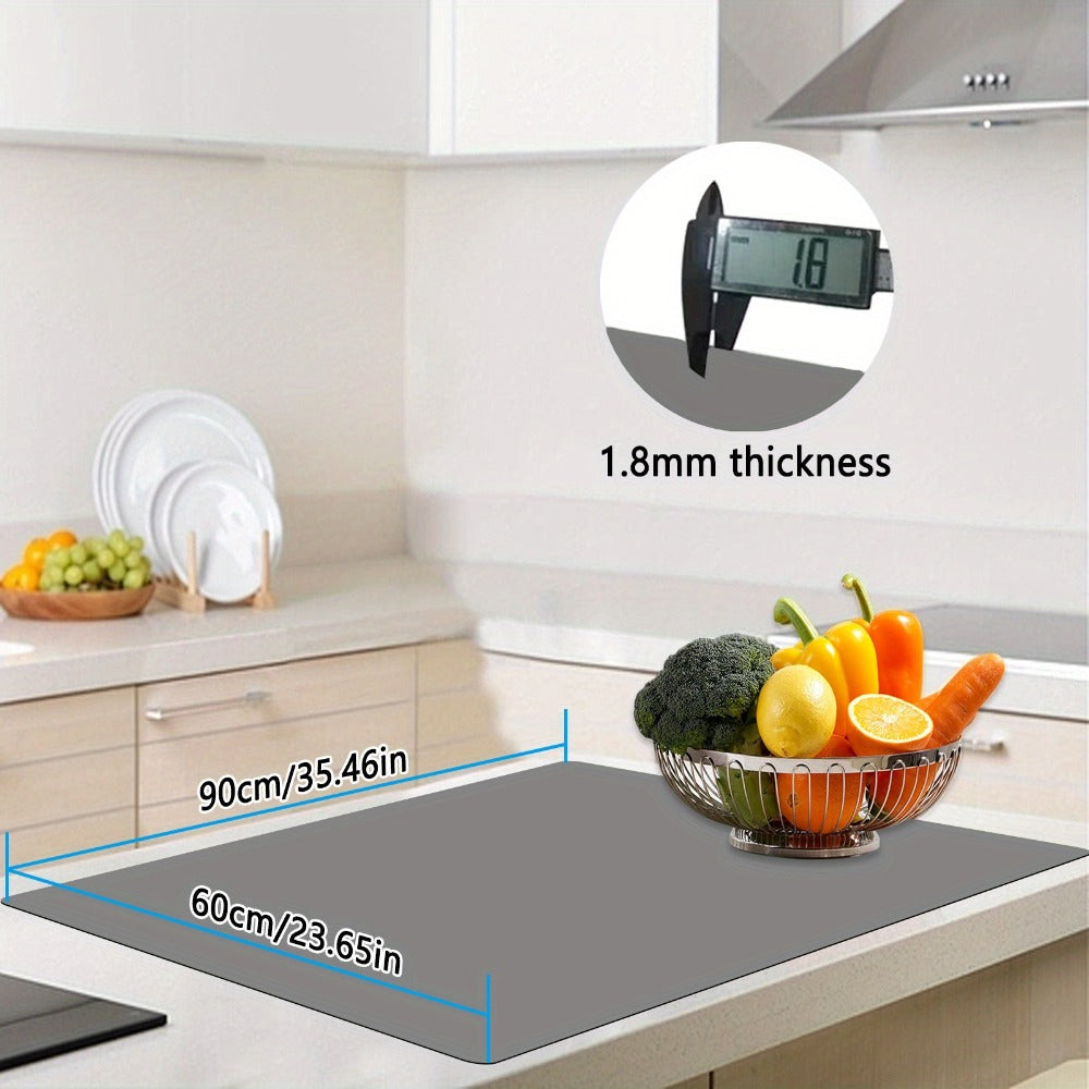 Extra Large Silicone Mat for Kitchen Counter ¨C Nonslip Heat Resistant Countertop Protector, Nonstick Waterproof Craft Mat & Placemat, Multiple Sizes & Colors