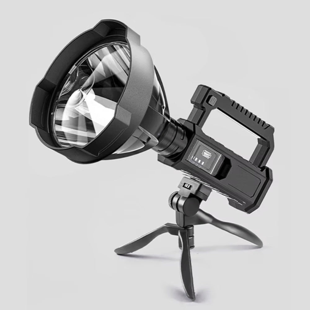 XHP90 High Power LED Flashlight USB Rechargeable Powerful Spotlight Searchlight ¨C 4 Modes, Camping Lantern Torch with Bracket for Fishing Camping Hiking Hunting Outdoor Adventure Patrol