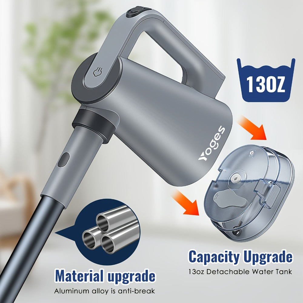 Steam Mop with Detachable Handheld Steam Cleaner 10-in-1 Multi-Purpose Attachments - 2 Pads, Carpet Cleaner for Home, Tiles, Grout, Windows, Kitchen & Bath, Powerful Floor & Sofa Steamer, 4 Colors