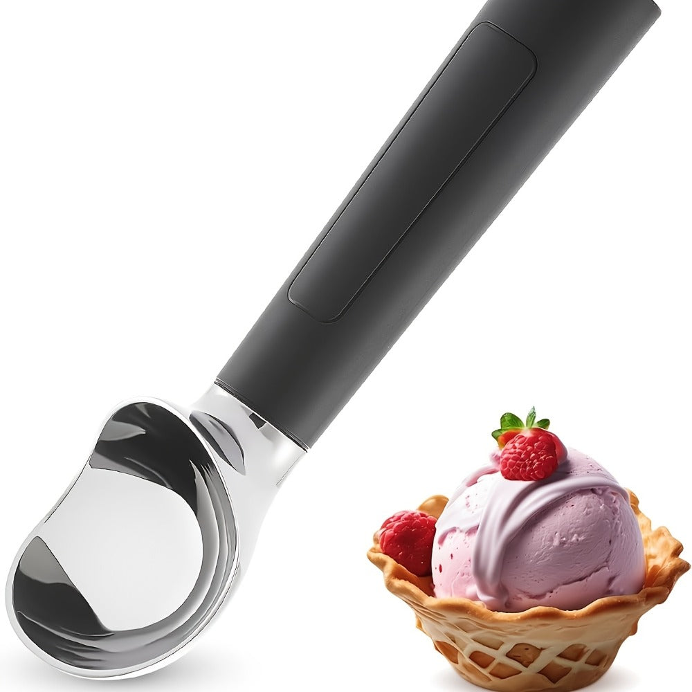 Heated Electric Ice Cream Scoop ¨C USB-C Rechargeable with 3 Temperature Levels up to 158¡ãF, Touch-Activated, IPX7 Waterproof, LED Display, Food Grade Stainless Steel, Ergonomic Design for Hard Ice Cream