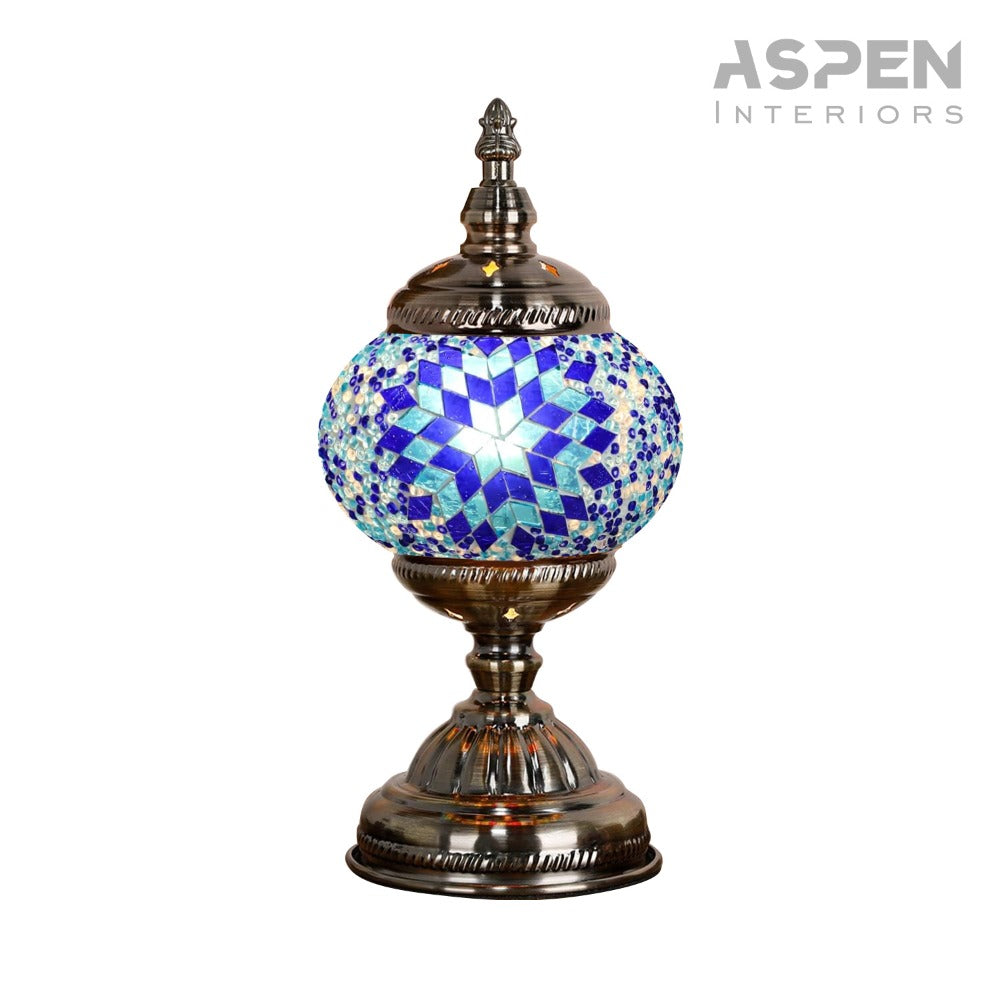 DIY Mosaic Lamp Kit Handmade Glass Table Lamp, Colorful Stained Glass Bedside Night Light with Antique Bronze Base, Decorative Desktop Lamp for Living Room, Bedroom & Home Decor (Multiple Colors)
