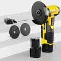 12V Cordless Angle Grinder - 19500 RPM Electric Sander & Polisher for Metal, Wood & Home Repairs, Multi-Function Grinding Tool