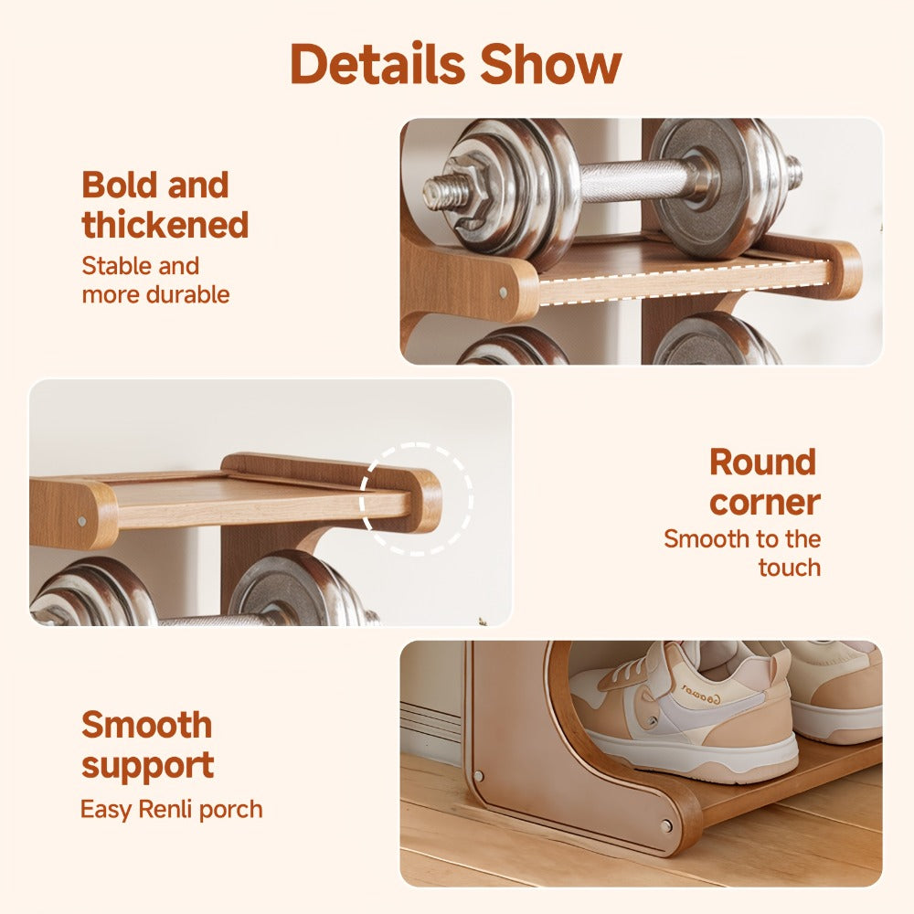 Bamboo Shoe Rack 7 Layer Freestanding ¨C Natural Bamboo Shoe Storage Organizer with Space-Saving Narrow Design, Easy Assembly, Large Capacity for Entryway, Dorm & Apartment