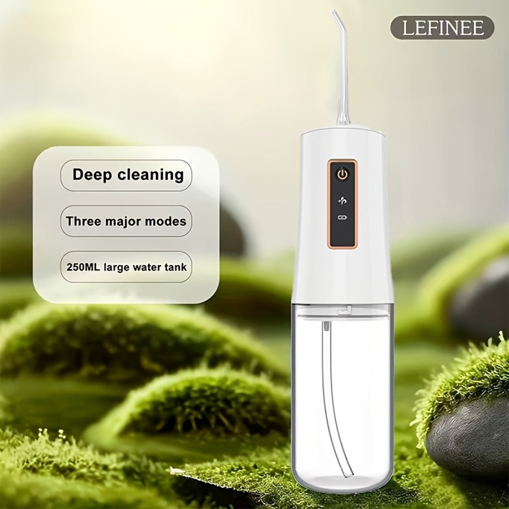 Water Flosser Oral Care Kit ¨C 3-Mode Portable Electric Dental Cleaner, USB Rechargeable, 4-Function Nozzle, Tooth Whitening Device & Electric Toothbrush Set for Travel & Home Use