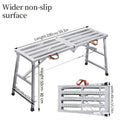 Folding Scaffold Step Stool Adjustable Height 39-79¡± Portable Steel Work Platform 1300 lb Capacity for Home Renovation Painting Car Washing RV Cleaning