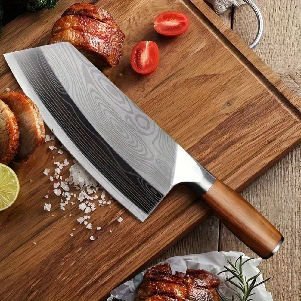 Damascus Chef Knife Set ¨C Sharp Stainless Steel Kitchen Knife with Damascus Pattern Blade for Chopping Vegetables, Meat & Fruit, Professional Home Cook Gift Set 1pc 2pcs 3pcs