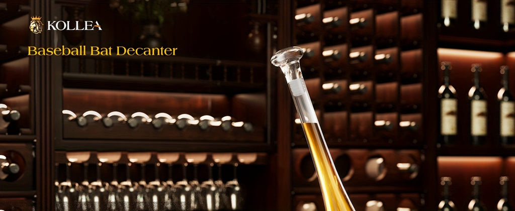 Baseball Bat Whiskey Decanter Set with 2 Glasses ¨C 20oz Liquor Decanter Gift Set for Men, Dad, Boyfriend, Coach