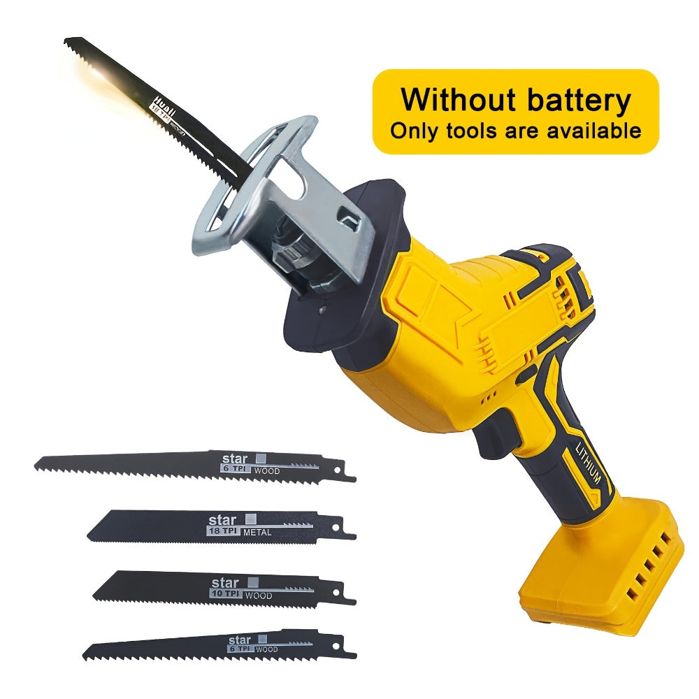 Reciprocating Saw Brushless Cordless for DeWalt 20V Battery ¨C 0-3500 SPM Variable Speed, Tool-Free Blade Change, 4 Saw Blades Included, for Wood, Metal & PVC Cutting (Battery Not Included)