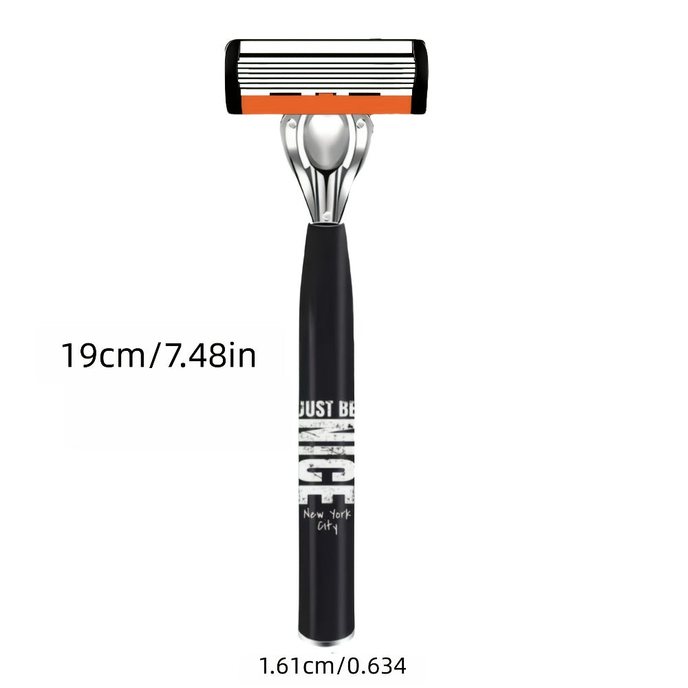 Men's Safety Razor Set with Replacement Blades - Non-Slip Handle Double Edge Razor for Shaving & Beard Grooming, Perfect Gift for Men