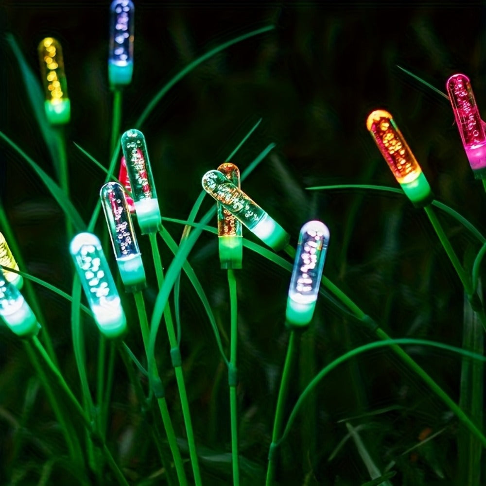 Solar Reed Lights Outdoor Garden Stake Lights LED IP54 Waterproof Rechargeable Lithium Battery Pond Terrace Patio Decor Warm White Colorful 1pc 2pcs