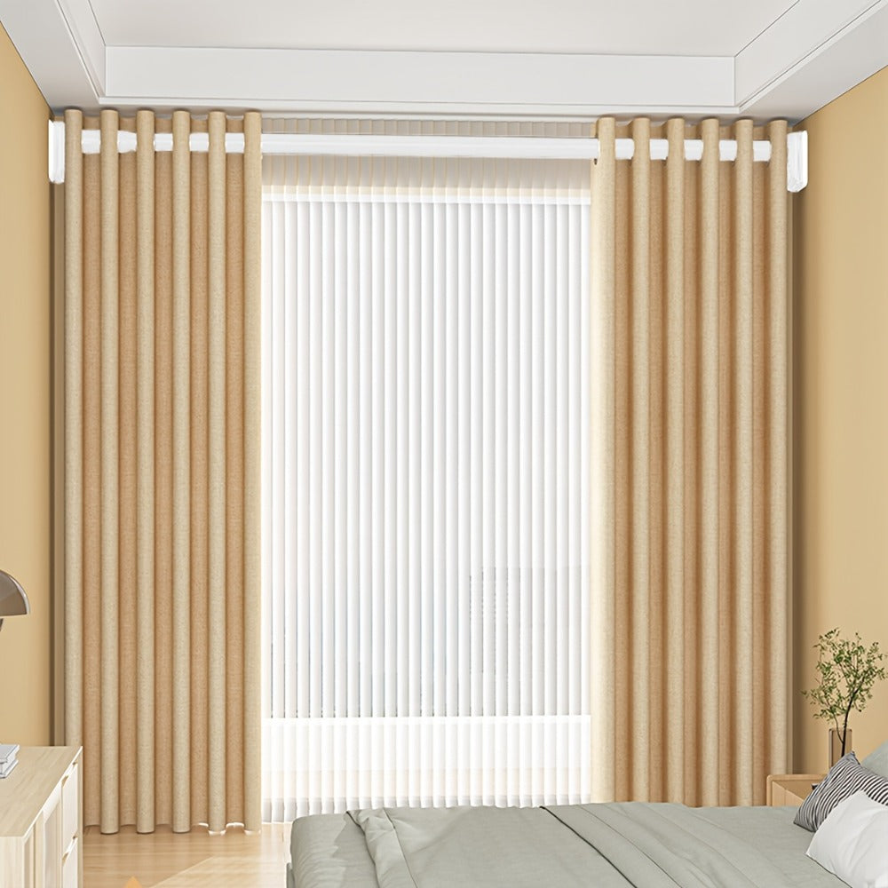 Telescopic Curtain Rod No Drill 15.75¡±-196.85¡± Adjustable Shower Curtain Rod 33mm for Large Windows