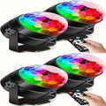 Party Lights Disco Ball Strobe Light Remote Control DJ Lighting Music Sync Rotating Effect for Home Room Dance Birthday Wedding Halloween Christmas Party Decorations 2pcs or 4pcs
