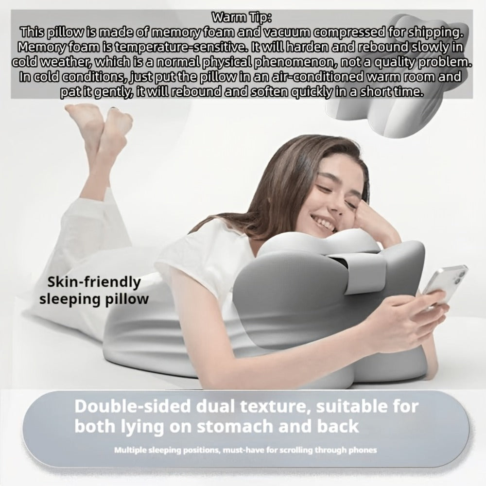 Wedge Pillow Memory Foam ¨C Ergonomic Cervical & Lumbar Support for Stomach, Side & Back Sleepers | Breathable Removable Washable Cover, Multi-Use for Sleep, Office & Reading, Great Gift for Couples