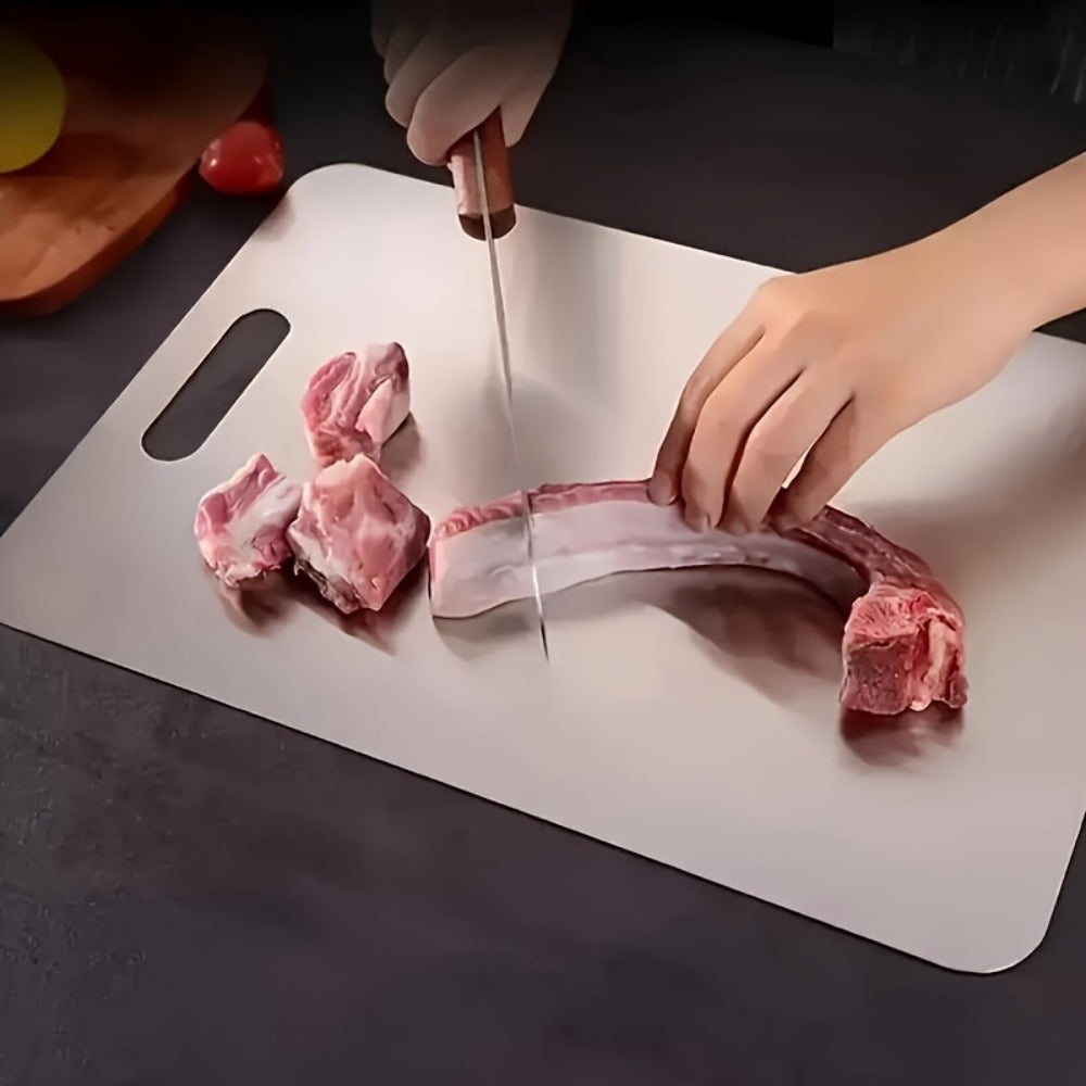 Stainless Steel Cutting Board Set of 3 ¨C Durable BPA-Free Kitchen Cutting Boards, Rust-Resistant & Easy to Clean, Space-Saving Nested Design for Meat, Vegetables & Food Prep