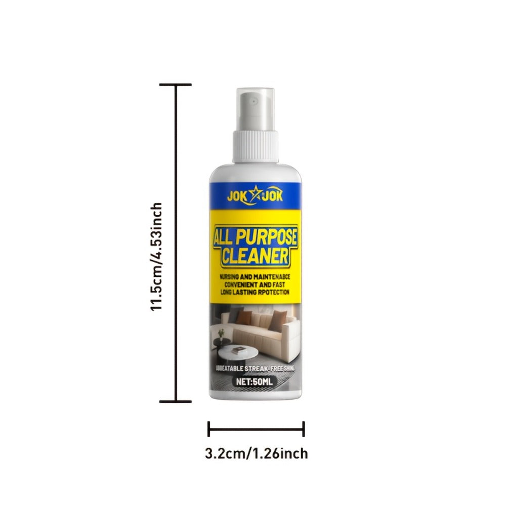 Dry Cleaning Spray for Sofa, Carpet & Leather ¨C Waterless Fabric Stain Remover Spray with Glycerin, Quick Upholstery Cleaner Safe for Indoor Furniture, Bedroom & Living Room Use