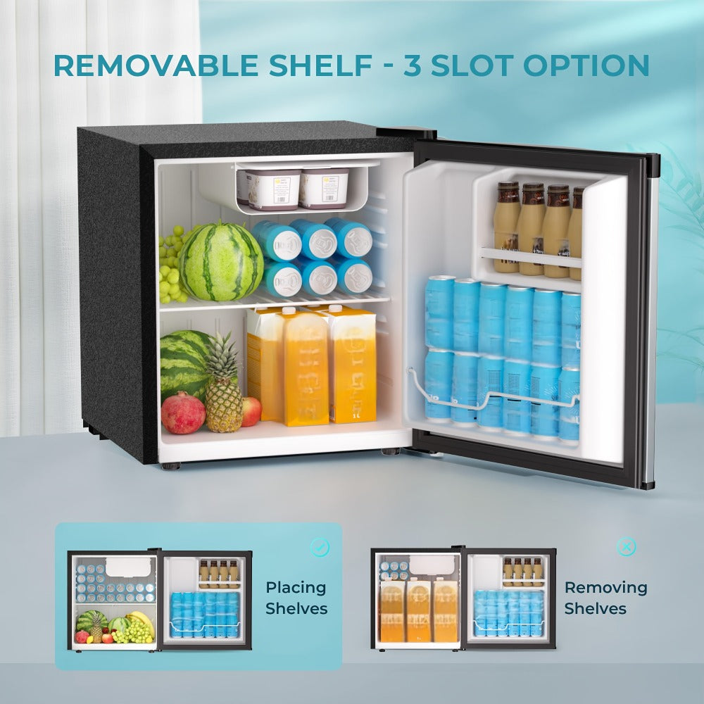 Mini Fridge with Freezer 1.7/3.5 Cu.Ft - Compact Refrigerator with Adjustable Thermostat, Energy Saving, Quiet 38dB, Perfect for Dorm, Bedroom, Apartment, Office & Home Use