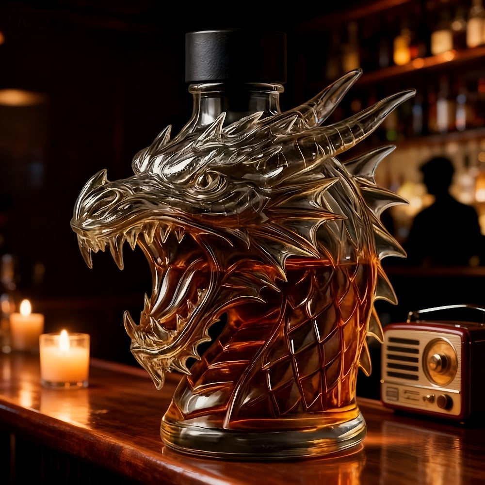 Wine Decanter 3D Faucet Design Whiskey Bottle 10oz Unique Home Bar Decor Gift for Christmas New Year Restaurant Housewarming Present