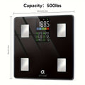 Smart Body Scale 14-in-1 ¨C Body Fat Scale with BMI, Muscle Mass & 14 Health Metrics, Wireless Bluetooth App Sync, Auto Recognition, 500 lb Capacity, HD LED Display for Home & Gym Use