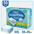 Extra Large Disposable Underpads 30x36 Inch Super Absorbent Adult Incontinence Bed Pads with Effective Odor Control Chucks Pads Leak-Proof Protection for Elderly and Adults 50 to 200 Pieces Value Pack