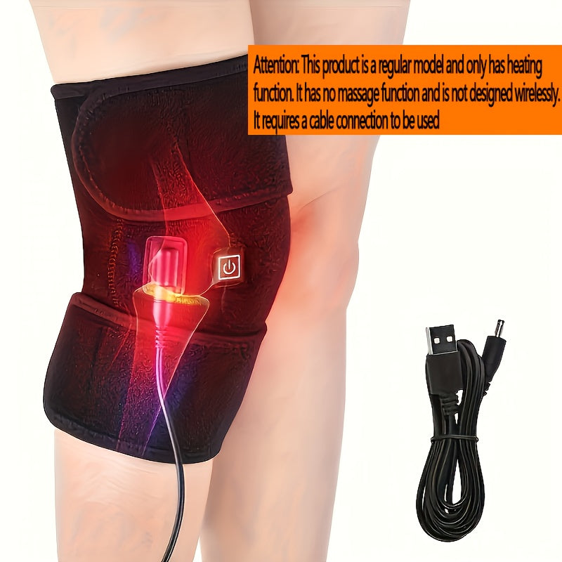 Heated Knee Massager with Heat and Vibration Massage ¨C Wireless Portable Electric Knee Brace Wrap for Pain Relief, Arthritis, Joint Stiffness ¨C 3-in-1 Shoulder Elbow Knee Heating Pad, Gift for Elderly