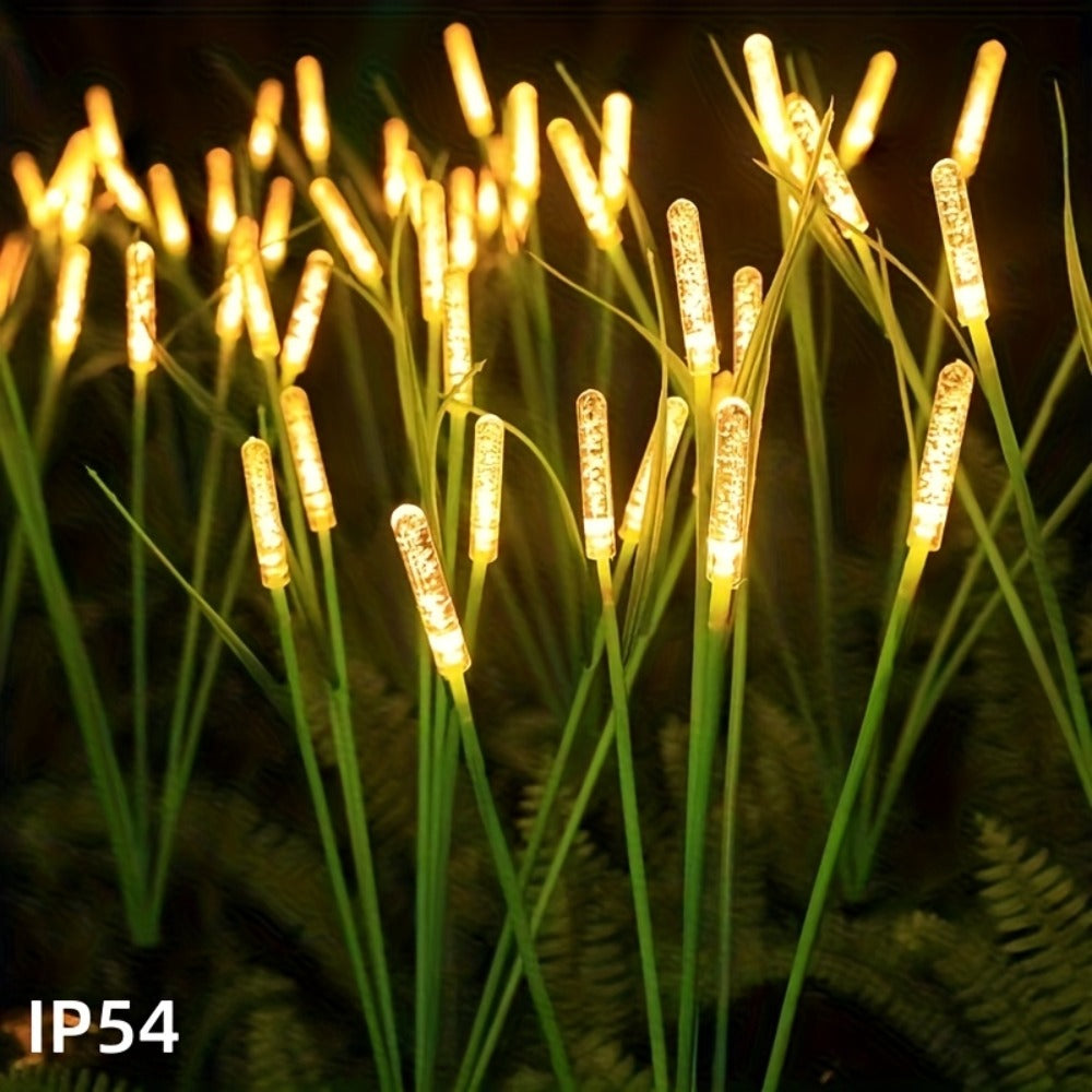 Solar Reed Lights Outdoor Garden Stake Lights LED IP54 Waterproof Rechargeable Lithium Battery Pond Terrace Patio Decor Warm White Colorful 1pc 2pcs