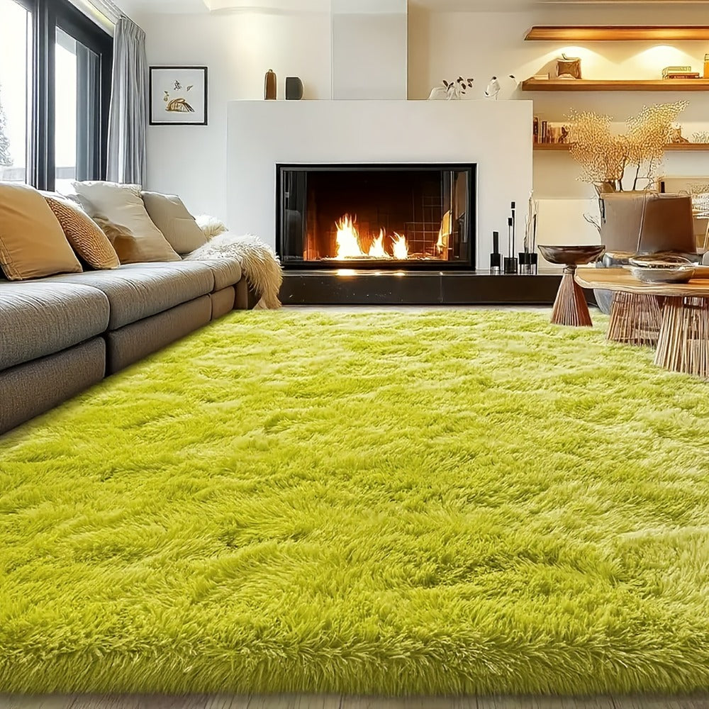 Fluffy Shag Area Rug 8x10 Feet ¨C Ultra Soft Plush Non-Slip Large Living Room Rug, Fuzzy Bedroom Carpet for Teen Dorm, Study Room & Home Decor ¨C Multiple Colors