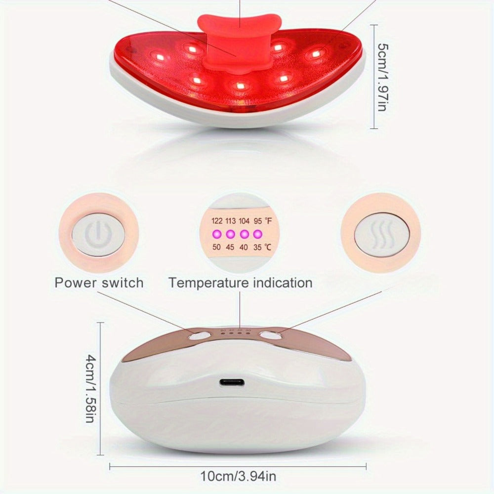 Lip Plumper Device for Women ¨C Electric Lip Shaper & Trainer with 4 Adjustable Heating Temperatures for Fuller, Plumper Lips, Portable Beauty Tool Gift