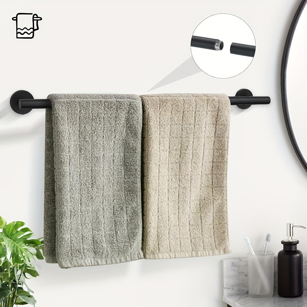 5-Piece Bathroom Hardware Set SUS304 Stainless Steel 24¡± Towel Bar Towel Ring Toilet Paper Holder Robe Hooks Black Silver Gold