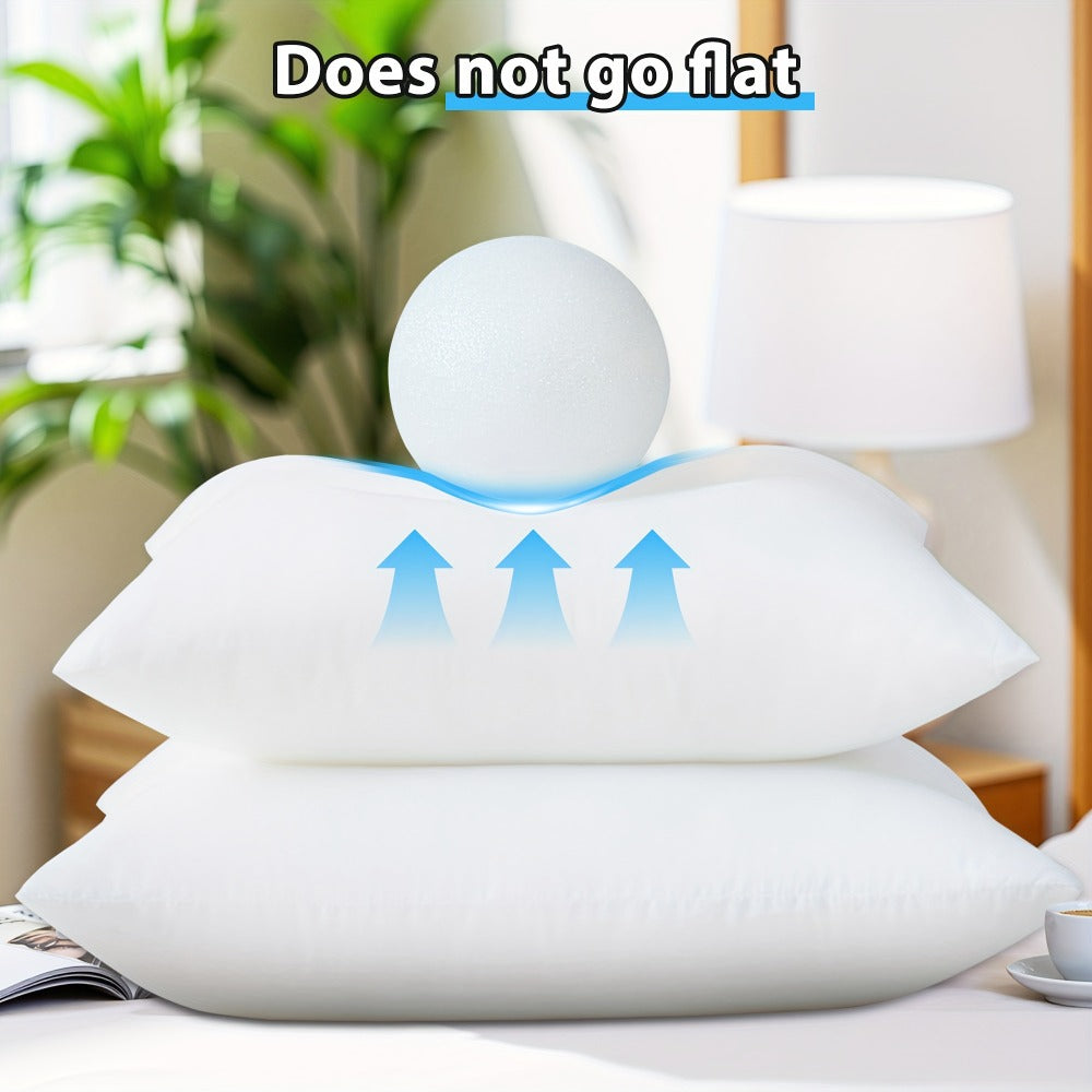 Throw Pillow Inserts 4 Pack Fluffy Square Pillow Stuffers with Zipper Plump White Cushion Inserts for Sofa Couch Bed Decorative Pillow Filler Machine Washable Multiple Sizes 14 16 18 20 22 Inch