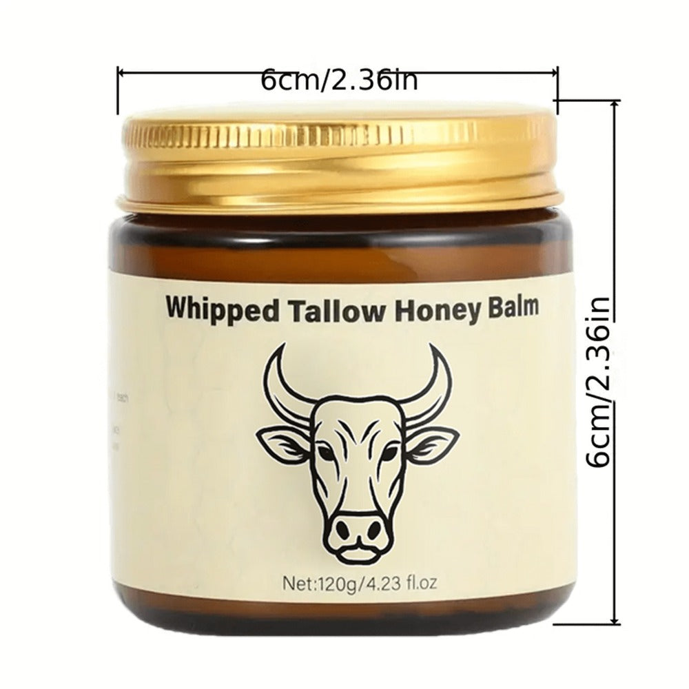 Grass-Fed Butter Whipped Moisturizing Cream 2pcs - Natural Honey-Infused Formula for Face & Body | Deep Hydration, Moisture Lock | Sensitive Skin | Men & Women | Handcrafted