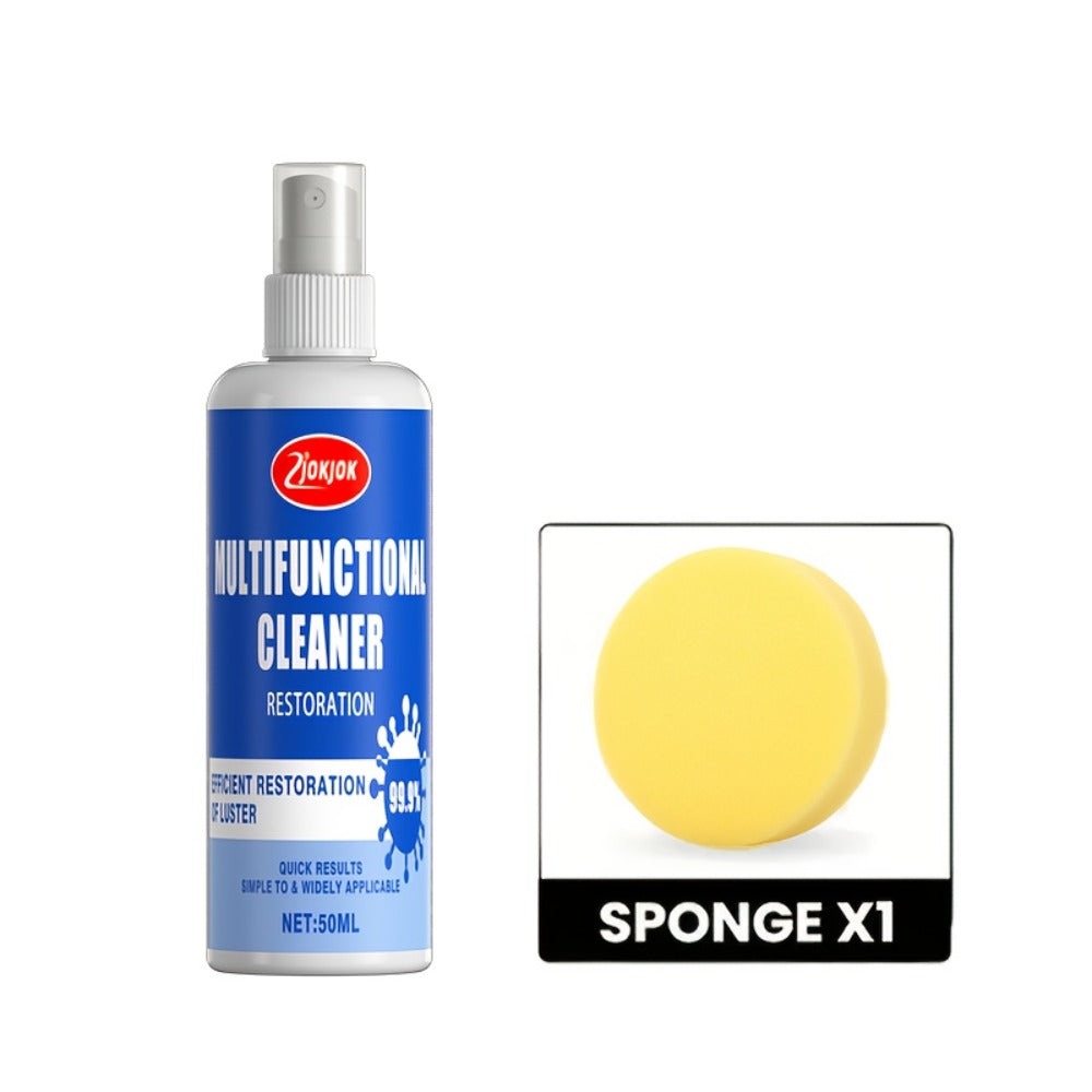 Kitchen Degreaser Spray Heavy Duty Oil Stain Remover Quick-Dissolving Formula for Stove Oven Microwave Cooktop Metal Surfaces Cuts Grease Refurbishes Appliances No Harsh Chemicals Includes Sponge Towel