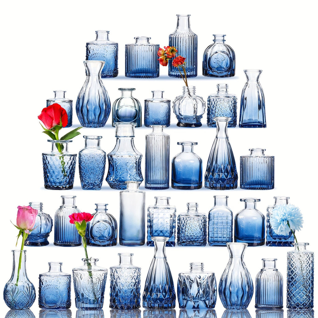 Mini Bud Vases 36pcs ¨C Clear Small Flower Vases for Wedding Centerpieces Birthday Party Anniversary Home Table Decoration