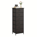 Tall Dresser with Fabric Drawers Storage Organizer 41-47 Inch 6 Drawer Chest for Bedroom Closet Entryway Clothing Storage 6 Colors