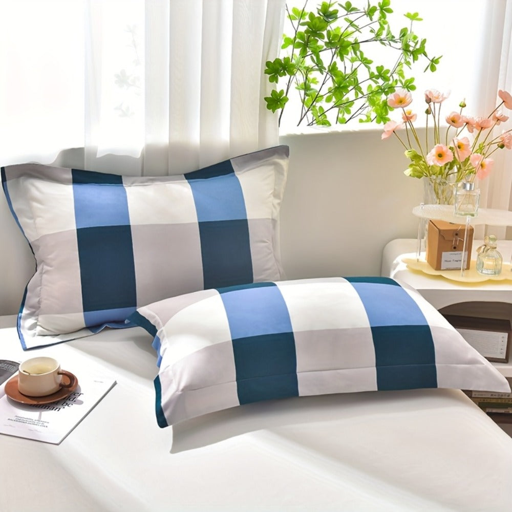 Quilt Set 3 Piece Summer Cooling ¨C Floral Printed Thin Comforter with 2 Pillowcases, Soft Skin-Friendly Bedding for Twin Full Queen King, All Season Lightweight Blanket for Bedroom Hotel Guest Room