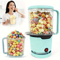 Oil-Free Popcorn Maker Hot Air Popcorn Machine 2-Minute Quick Popping 95% Pop Rate Built-In Serving Bowl Stackable Storage Hidden Cord Family Kitchen Gift