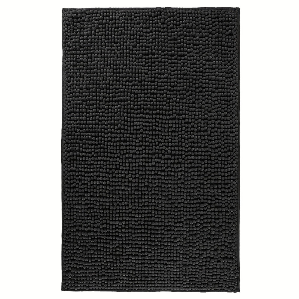 Chenille Bath Rug Extra Thick Soft Absorbent Non-Slip Bathroom Mat Machine Washable, Multiple Sizes & Colors