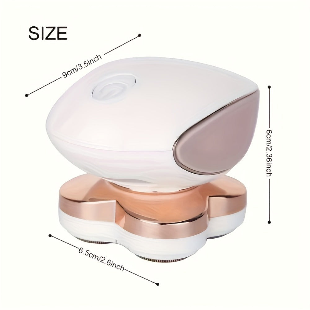 Women's Electric Shaver Full Body Hair Removal 4-Head 360¡ã Rotating Wet Dry USB Rechargeable for Face Bikini Legs Arms Chest Underarms Travel-Friendly with Clipper Attachments