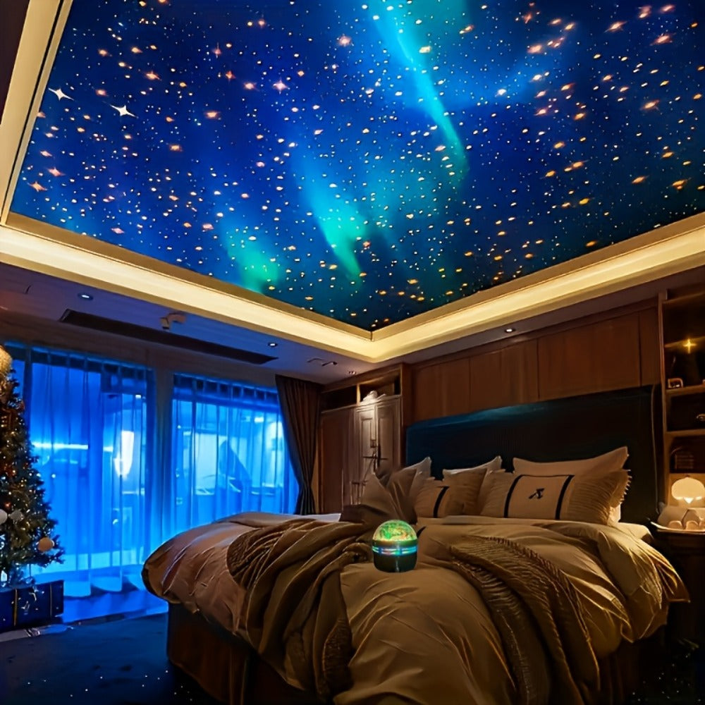 Aurora Borealis Star Projector with Remote ¨C 7 Lighting Effects Galaxy LED Night Light for Bedroom, Camping, Wedding, Party, Halloween & Christmas Decoration