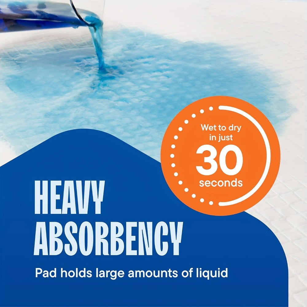 Disposable Bed Pads Extra Large 30x36 Inch ¨C 6-Layer Absorbent Leak-Proof Underpads for Adults, Seniors, Postpartum, Pets & Incontinence Care ¨C 50 or 100 Pack