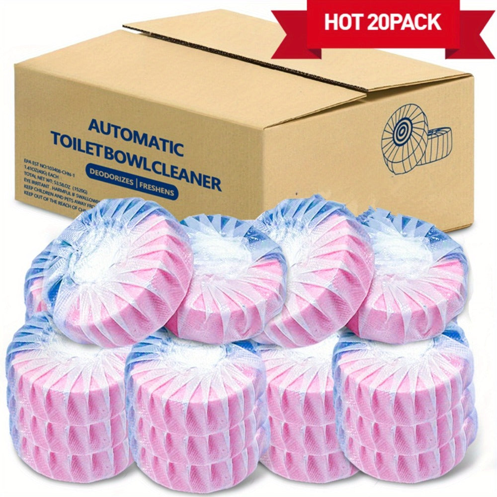 Automatic Toilet Bowl Cleaner Tablets 20/36/60 Pack ¨C Powerful Lemongrass Scent Toilet Tank Cleaner Tabs