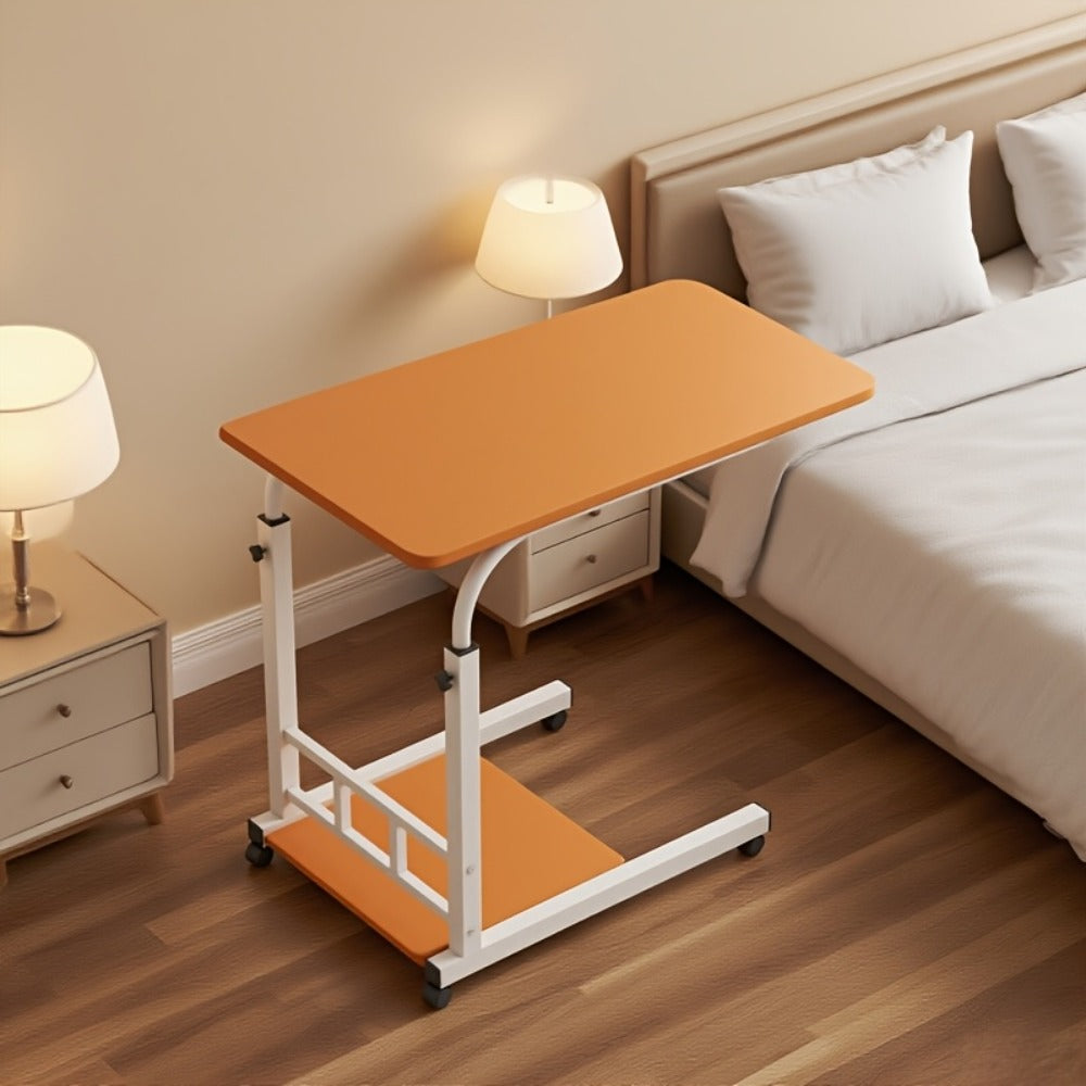 Bedside Table with Wheels Adjustable Height ¨C Multi-Style Nursing Care Table for Elderly & Patients | Single & 3-Tier Rolling Overbed Dining Table, Home Medical Convalescent Furniture, 13 Styles