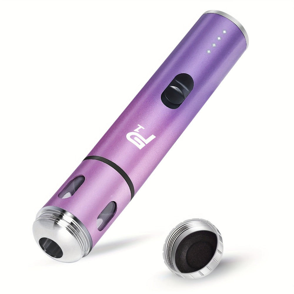 Electric Herb Grinder USB Rechargeable ¨C Portable Spice Mill with One-Button Operation, Travel Bag, Funnel & Cleaning Brush | 4 Colors Available