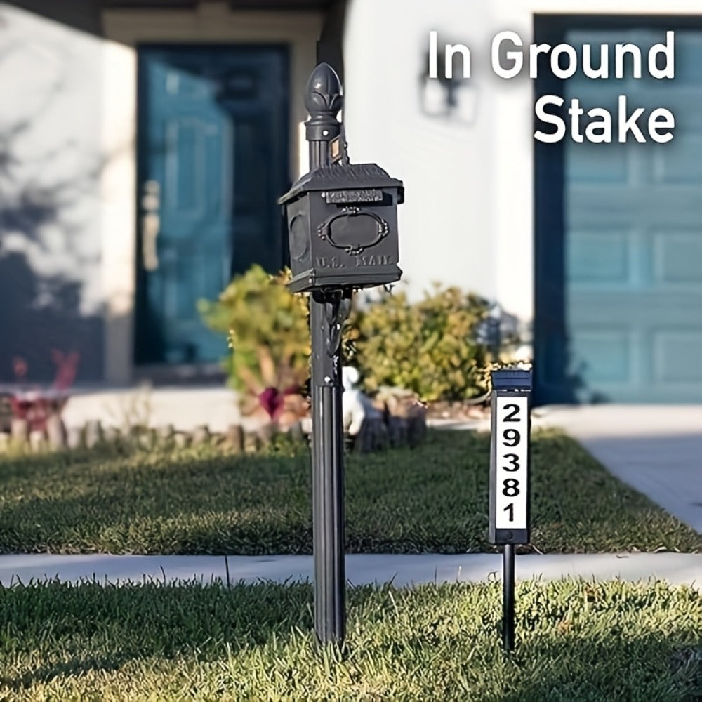 Solar House Number Light LED ¨C DIY Address Sign with 38 LEDs, Switchable Warm & Cool White, IP44 Weatherproof, 270¡ã Solar Panel, Auto On/Off for Home, Yard, Farm & Garden