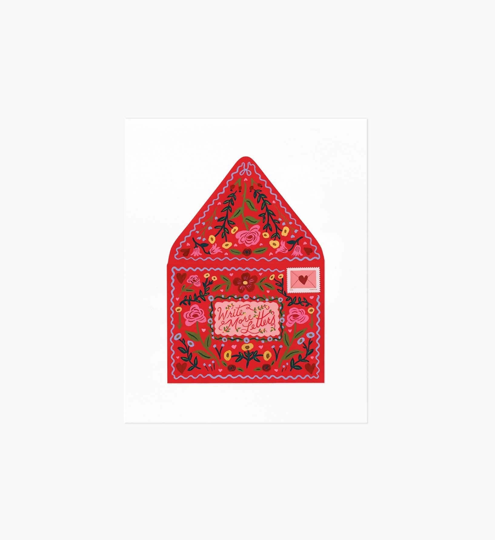 Write More Letters Art Print