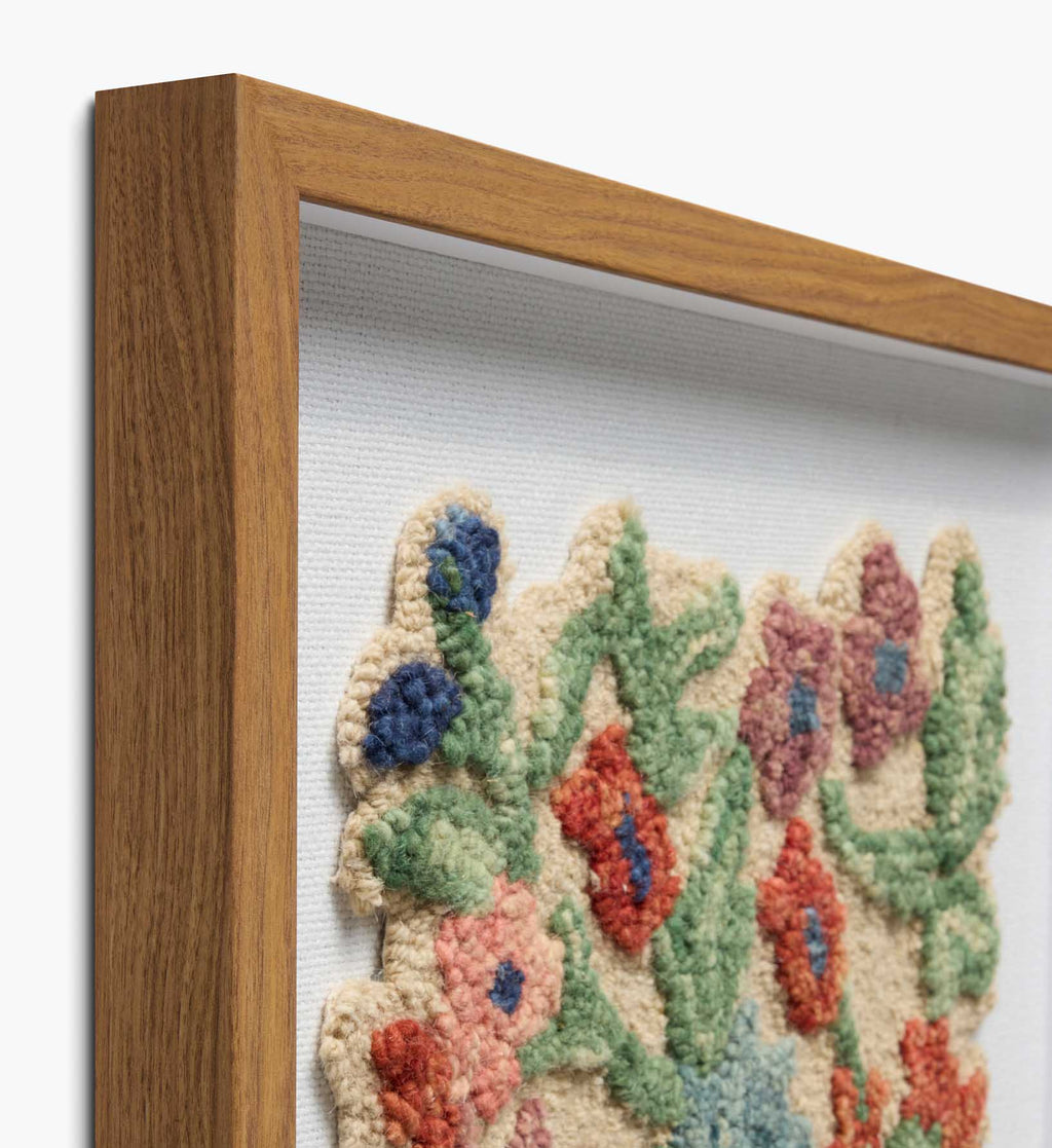 Framed Wall Art - Edith Garden Cream